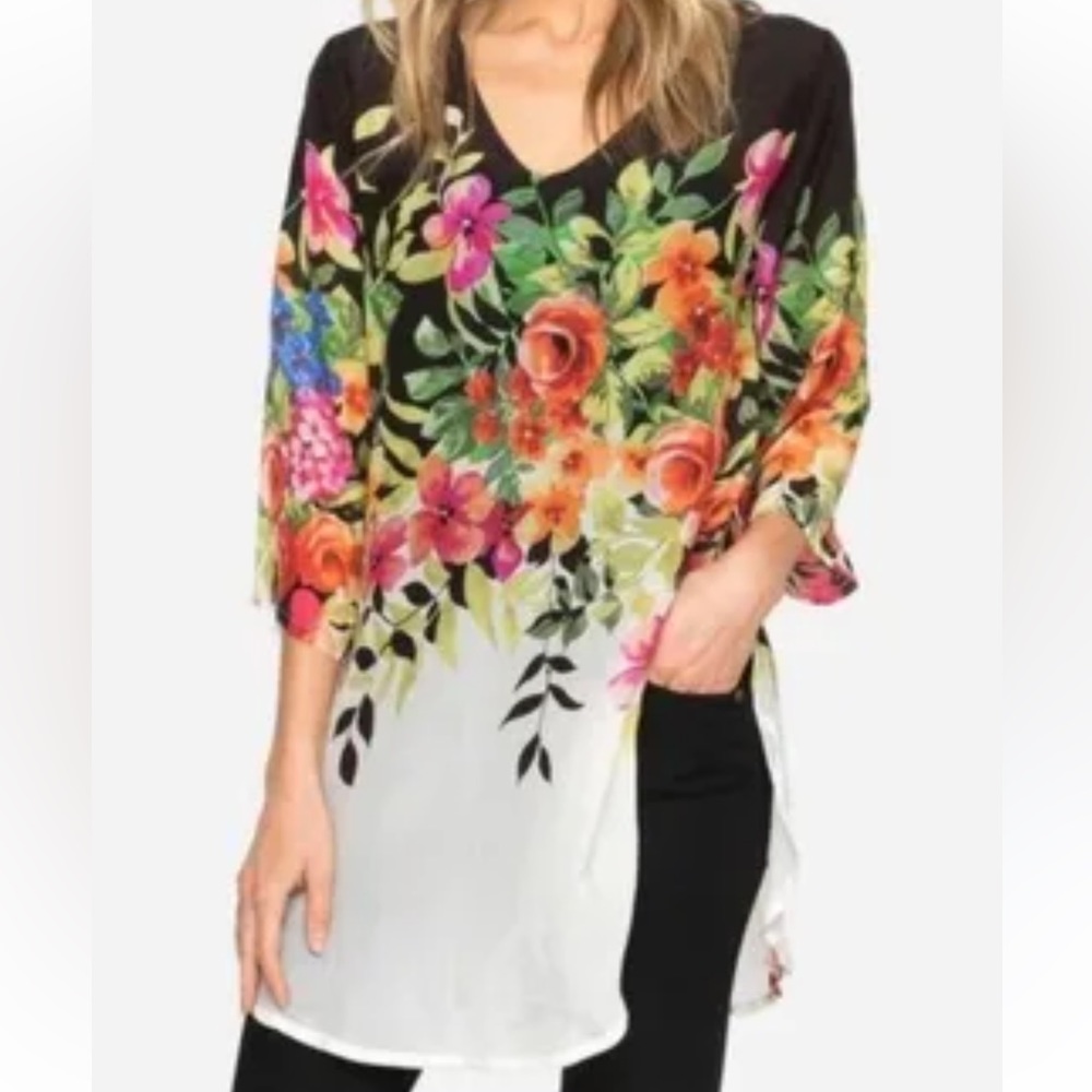 Johnny Was Floral Betty Blouse
